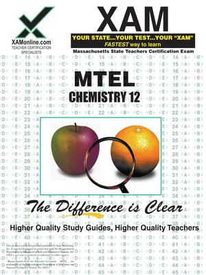 cover image of MTEL Chemistry 12
